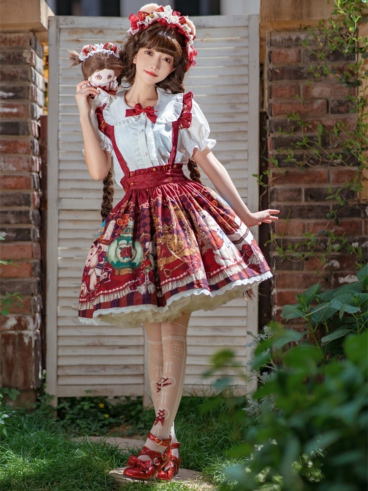 ロリータクラウンベアSKキュートで優しい女の子ゆったり日常ロリータメイド服 ロリータクラウンベアSKキュートで優しい女の子ゆったり日常ロリータメイド服