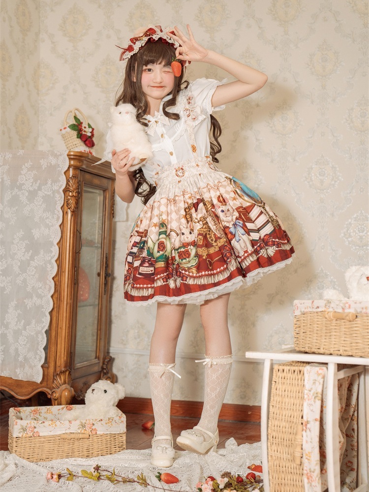 ロリータクラウンベアSKキュートで優しい女の子ゆったり日常ロリータメイド服 ロリータクラウンベアSKキュートで優しい女の子ゆったり日常ロリータメイド服