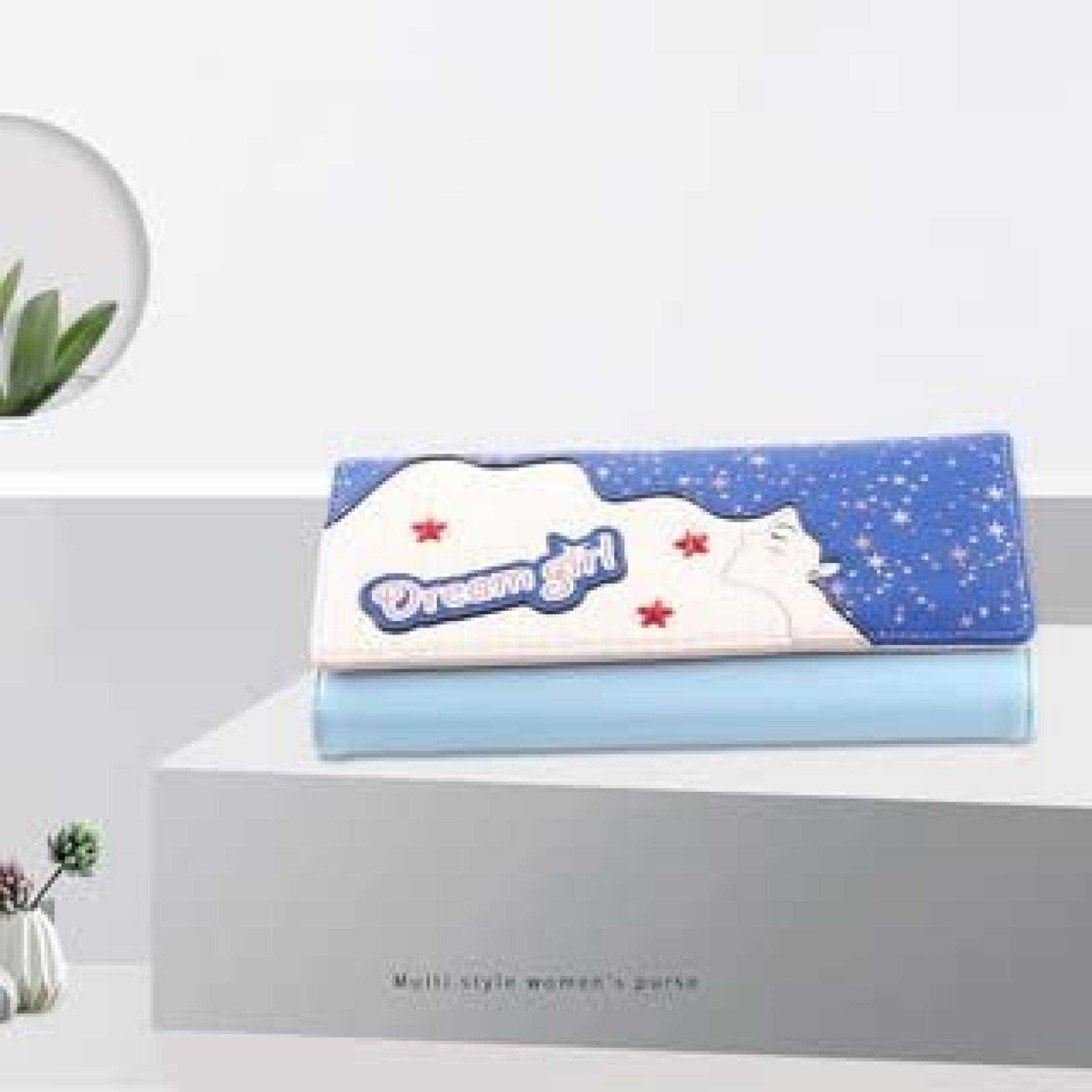 【20%OFFクーポン】レディース財布 シンプル かわいい 手に長い 三つ折り 磁気バッグ アニメプリント 財布 レディースさいふ 長財布 使いやすい ブルー 【20%OFFクーポン】レディース財布 シンプル かわいい 手に長い 三つ折り 磁気バッグ アニメプリント 財布 レディースさいふ 長財布 使いやすい ブルー