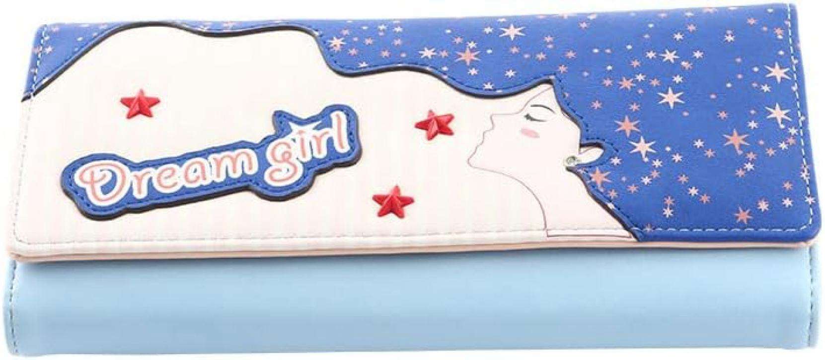 【20%OFFクーポン】レディース財布 シンプル かわいい 手に長い 三つ折り 磁気バッグ アニメプリント 財布 レディースさいふ 長財布 使いやすい ブルー 【20%OFFクーポン】レディース財布 シンプル かわいい 手に長い 三つ折り 磁気バッグ アニメプリント 財布 レディースさいふ 長財布 使いやすい ブルー