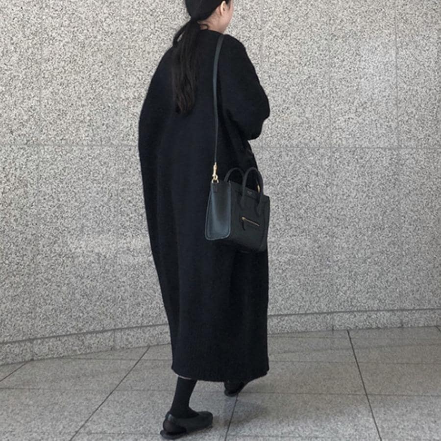 ロング ニットカーディガン レディース