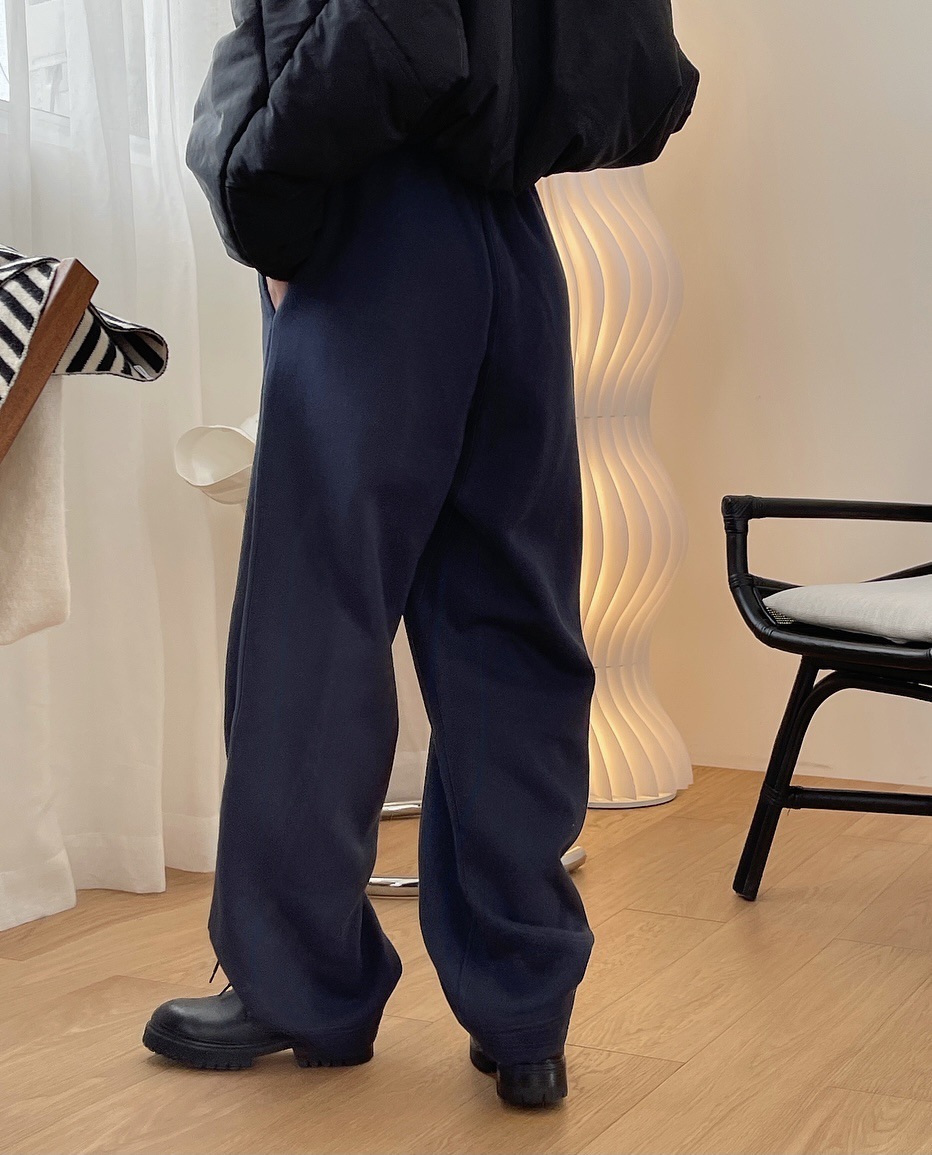 スウェット パンツ 裏起毛 ストリート カジュアル シンプル ワイド オーバーサイズ 韓国 TKOR0056