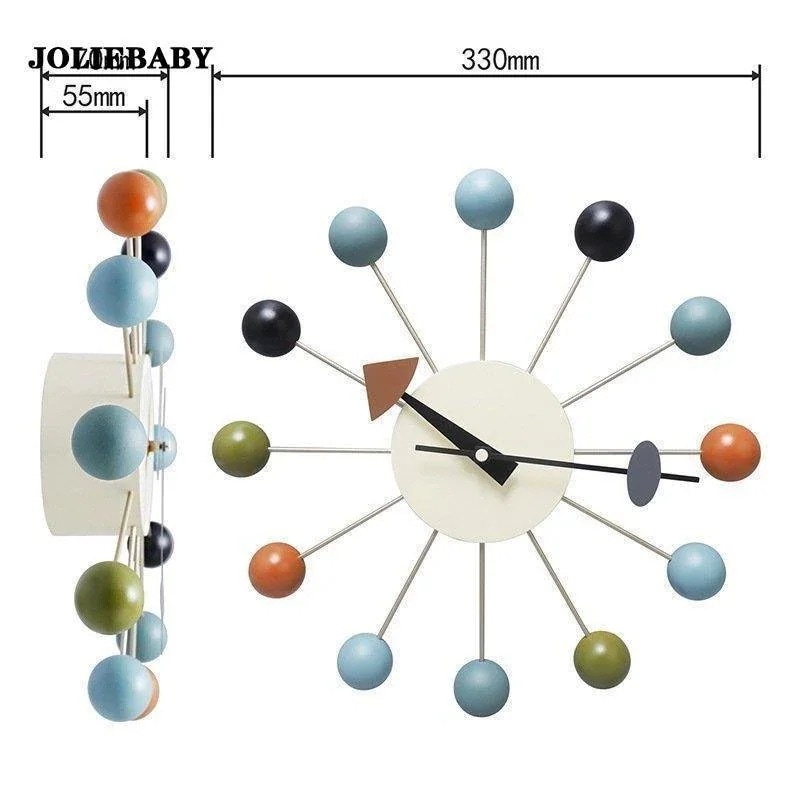 掛け時計 壁掛け時計 ウォールクロック 時計 おしゃれ 静音 キャンディー色 モダン風 ボール 放射状 インテリア リビング 掛け時計 壁掛け時計 ウォールクロック 時計 おしゃれ 静音 キャンディー色 モダン風 ボール 放射状 インテリア リビング