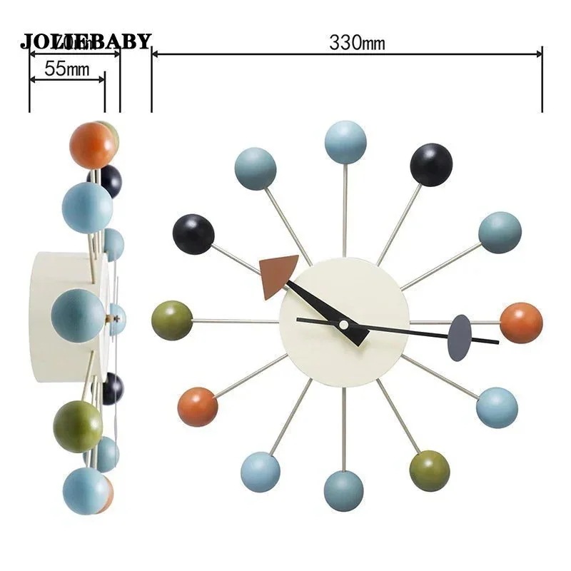 掛け時計 壁掛け時計 ウォールクロック 時計 おしゃれ 静音 キャンディー色 モダン風 ボール 放射状 インテリア リビング 掛け時計 壁掛け時計 ウォールクロック 時計 おしゃれ 静音 キャンディー色 モダン風 ボール 放射状 インテリア リビング