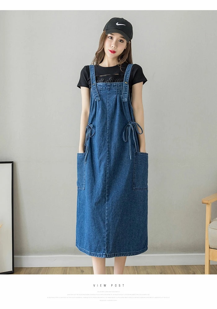 ジャンパースカート デニム サロペット デニム ワンピース レディース 秋 冬 ジャンパースカート 大きいサイズ ゆったり 体型カバー ワンピース ノースリーブ ロング丈 ポケット付き レイヤード ジャンパースカート デニム サロペット デニム ワンピース レディース 秋 冬 ジャンパースカート 大きいサイズ ゆったり 体型カバー ワンピース ノースリーブ ロング丈 ポケット付き レイヤード