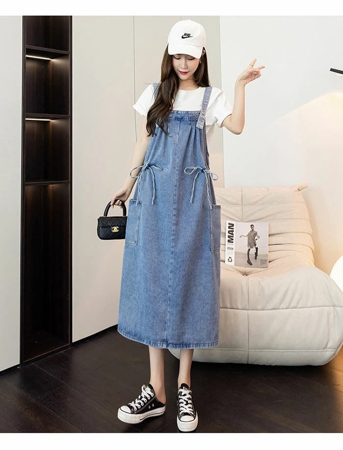 ジャンパースカート デニム サロペット デニム ワンピース レディース 秋 冬 ジャンパースカート 大きいサイズ ゆったり 体型カバー ワンピース ノースリーブ ロング丈 ポケット付き レイヤード ジャンパースカート デニム サロペット デニム ワンピース レディース 秋 冬 ジャンパースカート 大きいサイズ ゆったり 体型カバー ワンピース ノースリーブ ロング丈 ポケット付き レイヤード