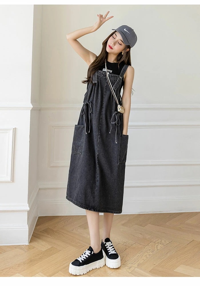 ジャンパースカート デニム サロペット デニム ワンピース レディース 秋 冬 ジャンパースカート 大きいサイズ ゆったり 体型カバー ワンピース ノースリーブ ロング丈 ポケット付き レイヤード ジャンパースカート デニム サロペット デニム ワンピース レディース 秋 冬 ジャンパースカート 大きいサイズ ゆったり 体型カバー ワンピース ノースリーブ ロング丈 ポケット付き レイヤード