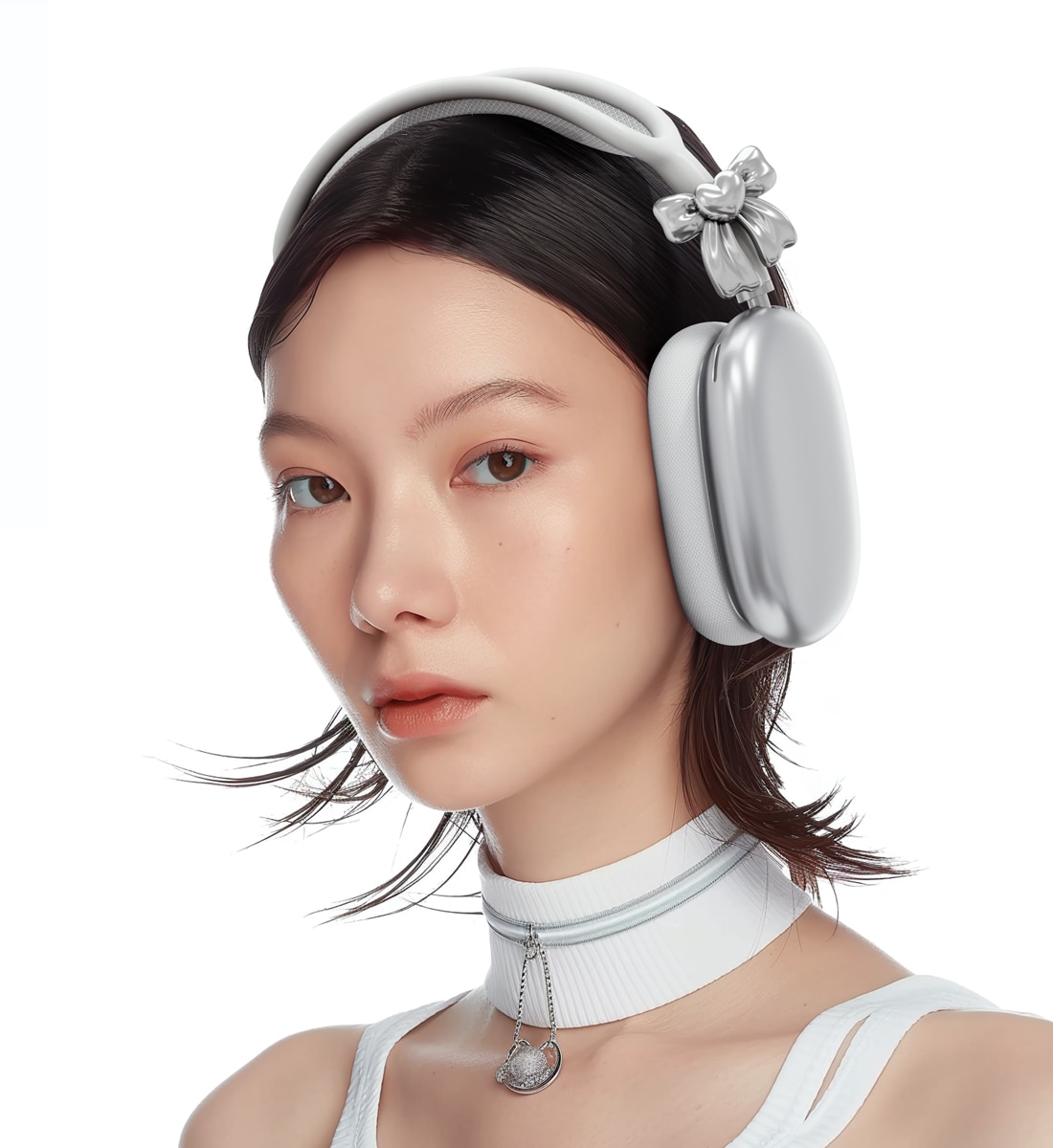 【ANDAASH】Parts Bow | AirPods Max case | 正規品 ANDAASH】韓国人気雑貨☆AirPods Max Parts BOW 02 (ANDAASH
