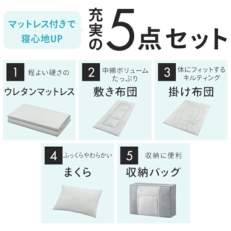 布団セット シングル マットレス付き 5点 来客用 洗える 収納袋付き 5点セット マットレス付き布団セット 掛け布団 敷き布団 枕 マットレス 来客用 コンパクト アイリスオーヤマ KFS-M5S 布団セット シングル マットレス付き 5点 来客用 洗える 収納袋付き 5点セット マットレス付き布団セット 掛け布団 敷き布団 枕 マットレス 来客用 コンパクト アイリスオーヤマ KFS-M5S