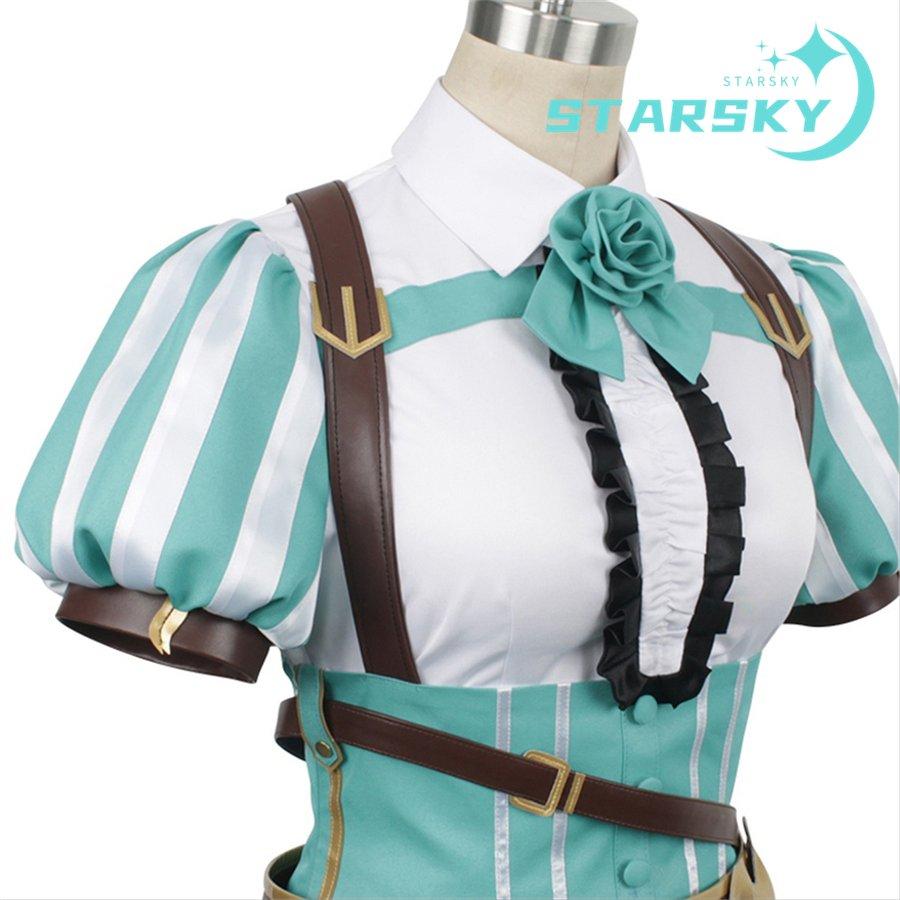 ウマ娘 プリティーダービー メジロブライト 風　コスプレ衣装　勝負服 コスチューム　服　靴　ウィッグ追加可能　ハロウィン