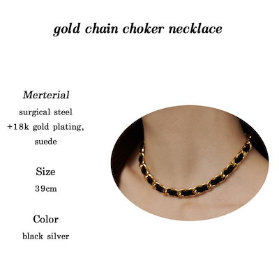 大人気得価 gold chain choker necklace : gold chain choker ne : 腕時計・アクセサリー 即納正規品