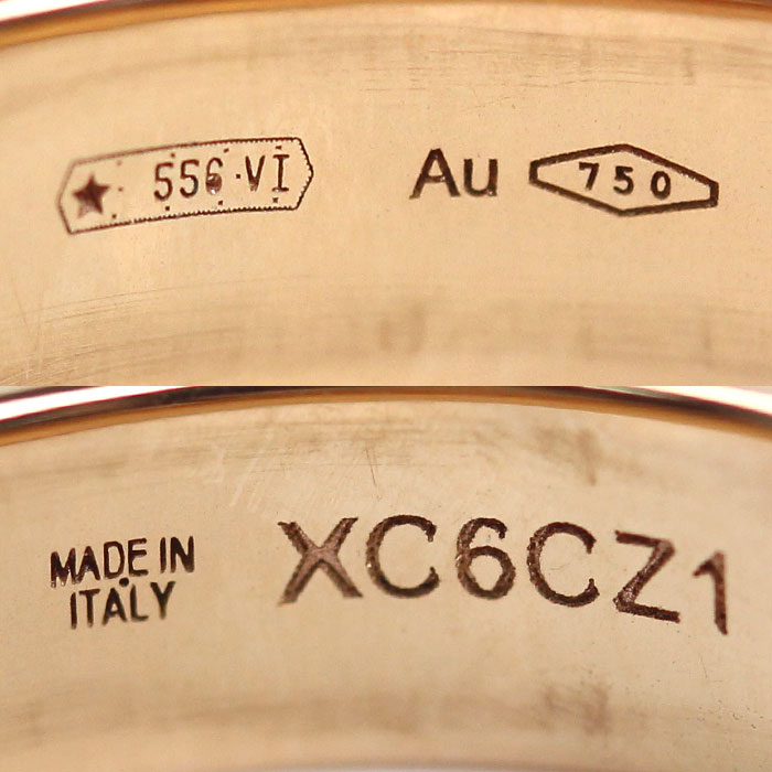 BVLGARI ブルガリ K18PG ピンクゴールド ダブルロゴ リング・指輪 341820 ダイヤモンド 9号 6.3g レディース 中古 美品 BVLGARI ブルガリ K18PG ピンクゴールド ダブルロゴ リング・指輪 341820 ダイヤモンド 9号 6.3g レディース 中古 美品