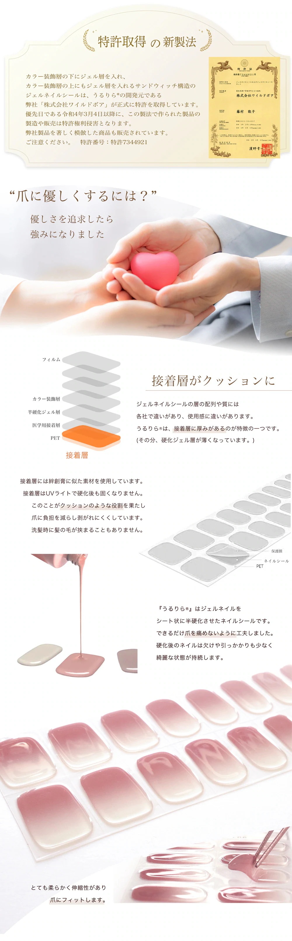 団体購入8件 新作マグネットネイル／ ジェルネイル ネイルシール ネイル ジェルネイルシール はがせる 硬化 はるだけでもOK うるりら [nu1617]