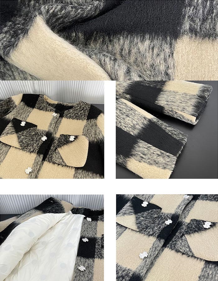 ジャケット コート レディース チェック柄 カーディガン アウター ショート丈 チェック柄ジャケット ショートコート 春秋 グルーネック カバーオール トップス ラシャコート 羽織もの 秋冬 ブルゾン ジャケット コート レディース チェック柄 カーディガン アウター ショート丈 チェック柄ジャケット ショートコート 春秋 グルーネック カバーオール トップス ラシャコート 羽織もの 秋冬 ブルゾン