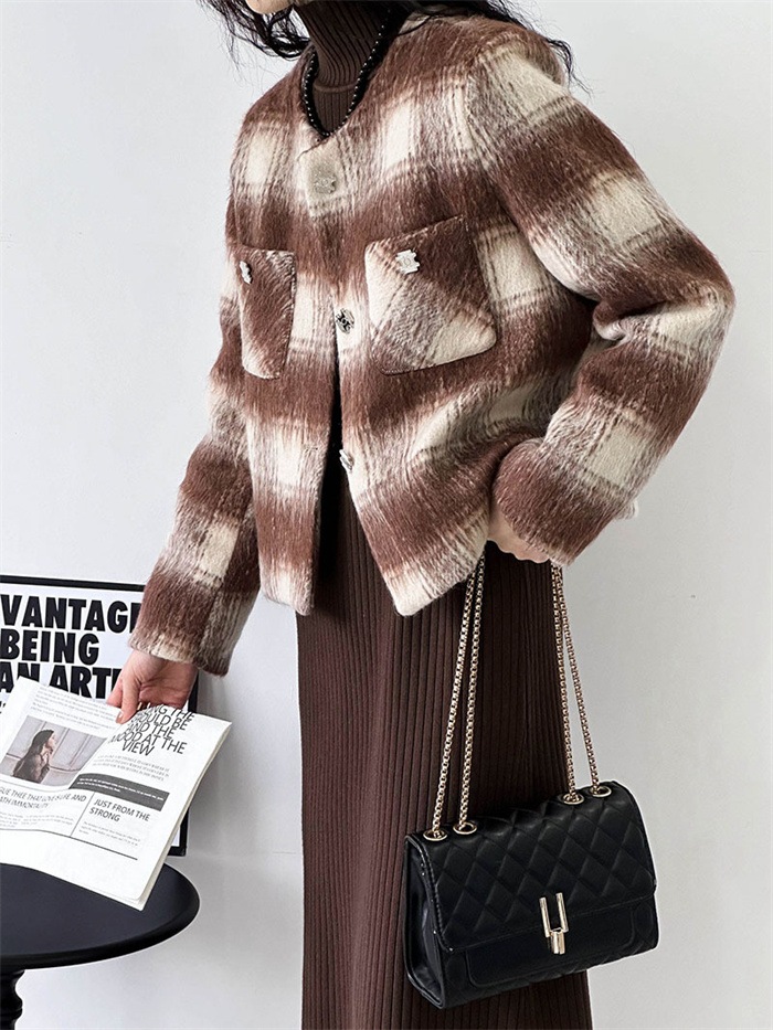 ジャケット コート レディース チェック柄 カーディガン アウター ショート丈 チェック柄ジャケット ショートコート 春秋 グルーネック カバーオール トップス ラシャコート 羽織もの 秋冬 ブルゾン ジャケット コート レディース チェック柄 カーディガン アウター ショート丈 チェック柄ジャケット ショートコート 春秋 グルーネック カバーオール トップス ラシャコート 羽織もの 秋冬 ブルゾン