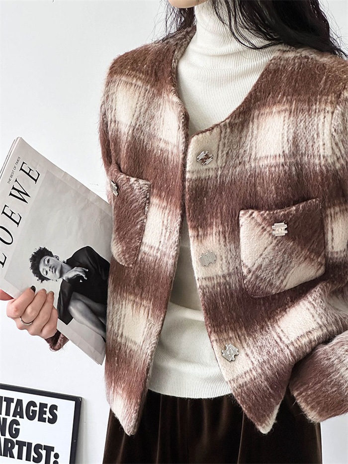 ジャケット コート レディース チェック柄 カーディガン アウター ショート丈 チェック柄ジャケット ショートコート 春秋 グルーネック カバーオール トップス ラシャコート 羽織もの 秋冬 ブルゾン ジャケット コート レディース チェック柄 カーディガン アウター ショート丈 チェック柄ジャケット ショートコート 春秋 グルーネック カバーオール トップス ラシャコート 羽織もの 秋冬 ブルゾン