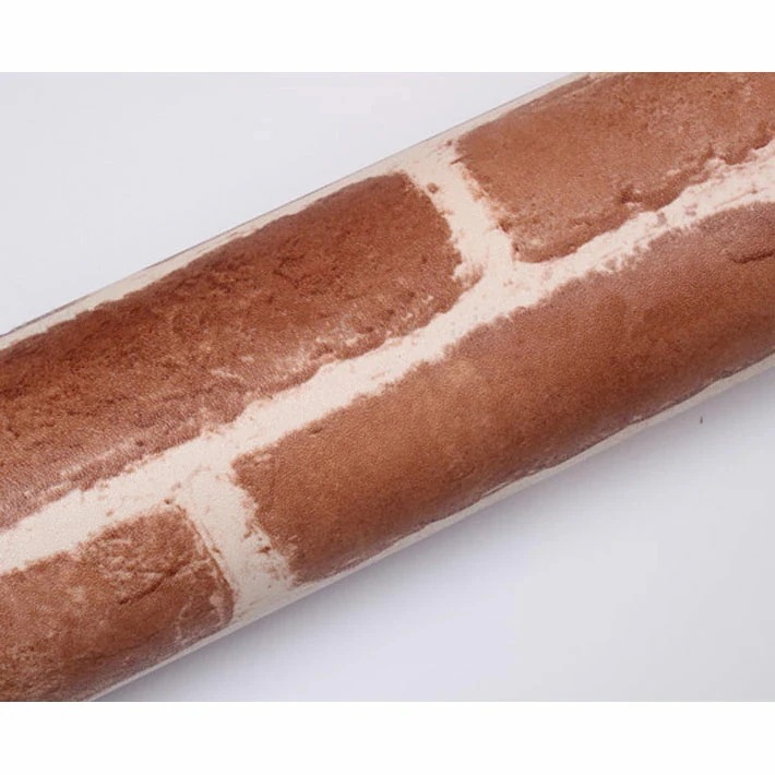 【急速出荷!】壁紙 レンガ はがせる 【 レンガ柄の貼ってはがせる壁紙シール 】【 お得な壁紙15mセット 】 レンガ 壁紙 クロス のり付き 壁用 リメイクシート ウォールステッカー アクセントクロ