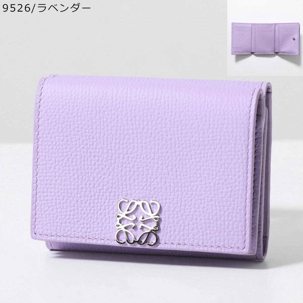 LOEWE ロエベ 三つ折り財布 ANAGRAM TRIFOLD 6 アナグラム トリフォルド C821TR2X02 C821TR2X08 レディース レザー ミニ財布 カラー8色
