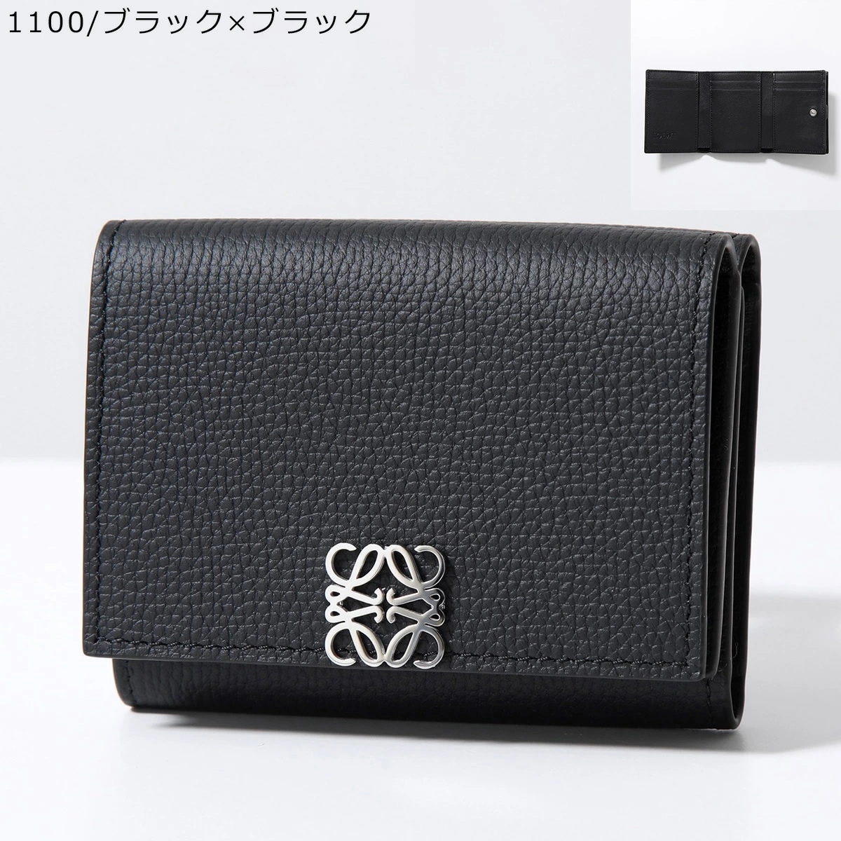 LOEWE ロエベ 三つ折り財布 ANAGRAM TRIFOLD 6 アナグラム トリフォルド C821TR2X02 C821TR2X08 レディース レザー ミニ財布 カラー8色