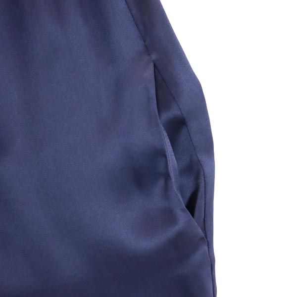 シルクブレンド ワンピース USA2 ネイビー×ブルー×ホワイト レディース