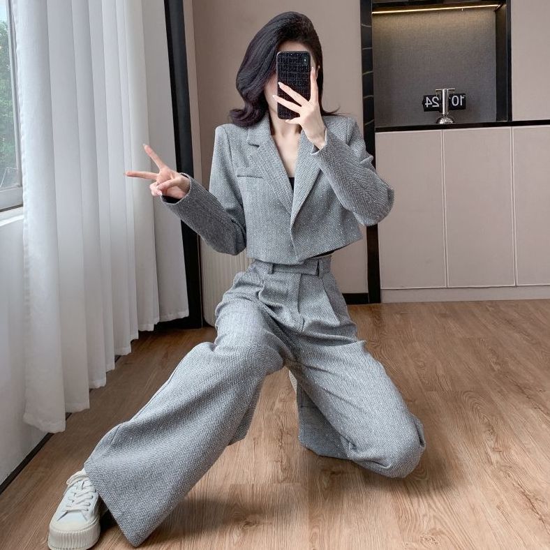 【新作登場】スーツセットアップ 卒業式 入学式 ダイヤモンド ファッション スーツ レディース 春秋 ショートジャケット ワイドパンツ 2点セット 新生活応援ビジネス特集 【新作登場】スーツセットアップ 卒業式 入学式 ダイヤモンド ファッション スーツ レディース 春秋 ショートジャケット ワイドパンツ 2点セット 新生活応援ビジネス特集