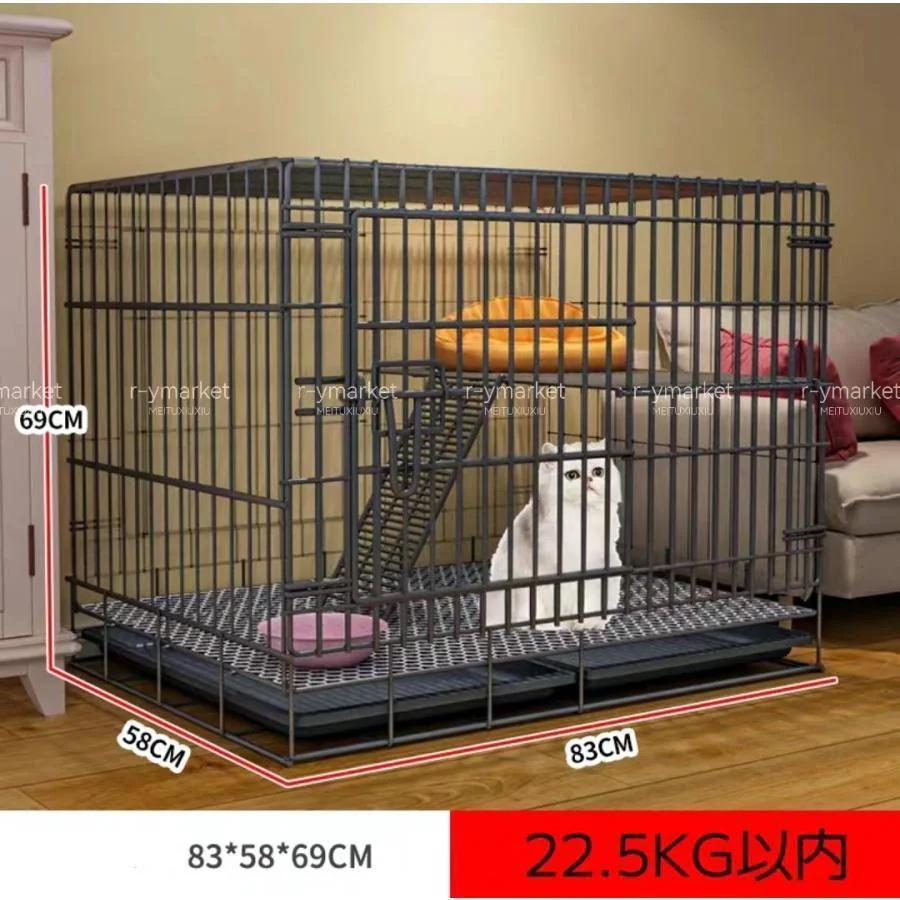 2024新品 猫用ケージ 大型 多頭飼い 組立簡単 折り畳み式 掃除し[em9d 猫用ケージ 大型 多頭飼い 組立簡単 折り畳み式 掃除しやすい