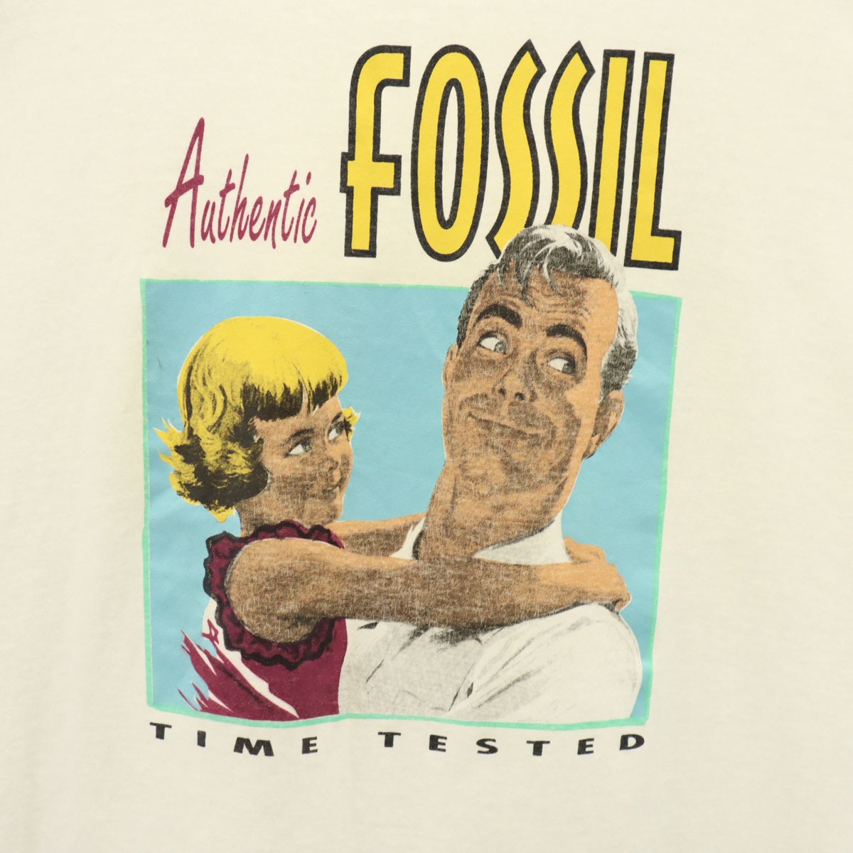 90s USA製 オールド FOSSIL 半袖 Tシャツ L ホワイト メンズ 古着 90s USA製 オールド FOSSIL 半袖 Tシャツ L ホワイト メンズ 古着