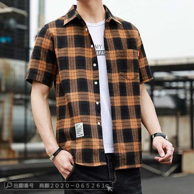 最安挑戦 春新作 新作 送料無料 メンズ カジュアルシャツ 長袖シャツ ワイシャツ チェック柄シャツ かっこいい ビジネス 開襟シャツ おしゃれ 半袖シャツ メンズトップス 紳士用 大人気 63