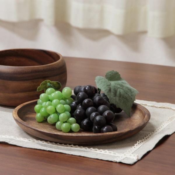 木皿 ラウンドトレー6枚セット Lサイズ 木製食器 丸皿 大皿 木製皿 ランチ キッチンプレート 食器セット