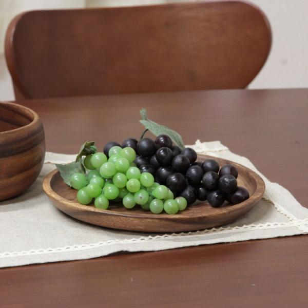木皿 ラウンドトレー6枚セット Lサイズ 木製食器 丸皿 大皿 木製皿 ランチ キッチンプレート 食器セット