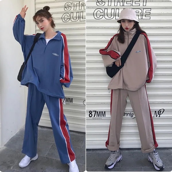 スウェット 上下セット トレーナー パンツ ジャージ 韓国 スウェット ジャージ セットアップ レディース 韓国
