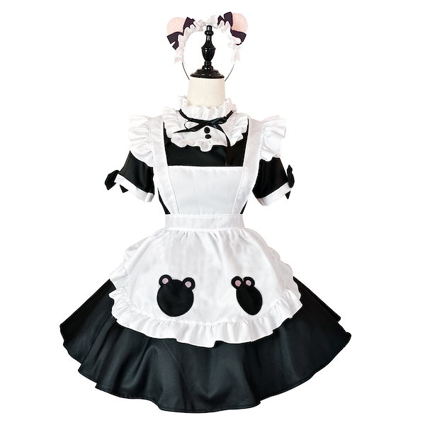 Qoo10] クマ メイド服 コスプレ メイド レスト