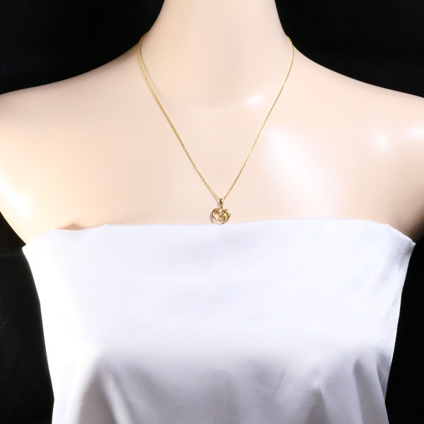 K18 18金 YG イエローゴールド ネックレス ダイヤ 約45cm ジュエリー 中古 K18 18金 YG イエローゴールド ネックレス ダイヤ 約45cm ジュエリー 中古