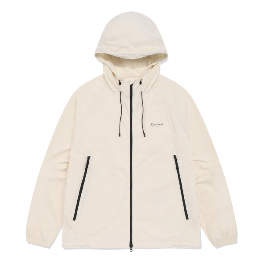 COVERNAT 軽量パッカブルウィンドブレーカーエクリュ COVERNAT 軽量パッカブルウィンドブレーカーエクリュ