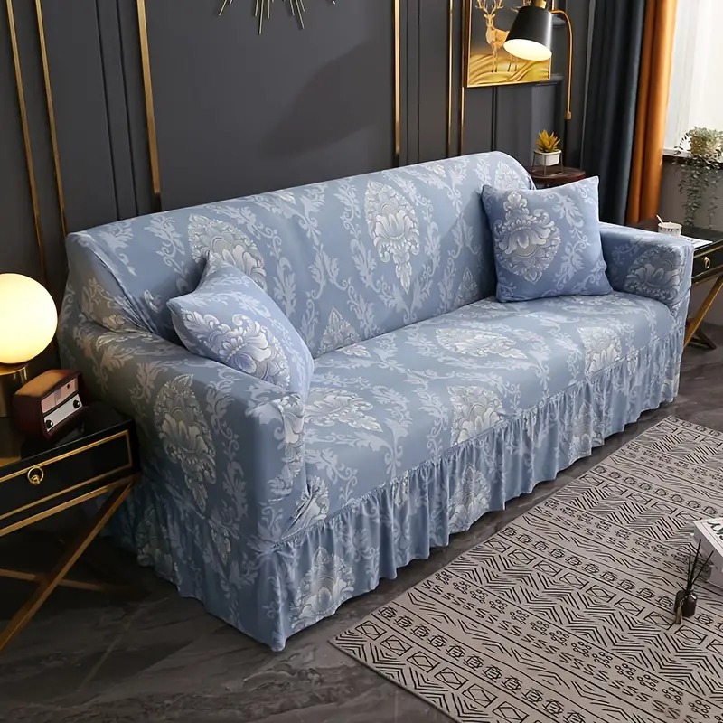 ソファカバー 3人掛け 4人掛け おしゃれ ストレッチ 夏用 オールシーズン 青 ブルー アンティーク風 ヨーロピアン 上品 洗える リビング ペット可 ソファカバー 3人掛け 4人掛け おしゃれ ストレッチ 夏用 オールシーズン 青 ブルー アンティーク風 ヨーロピアン 上品 洗える リビング ペット可