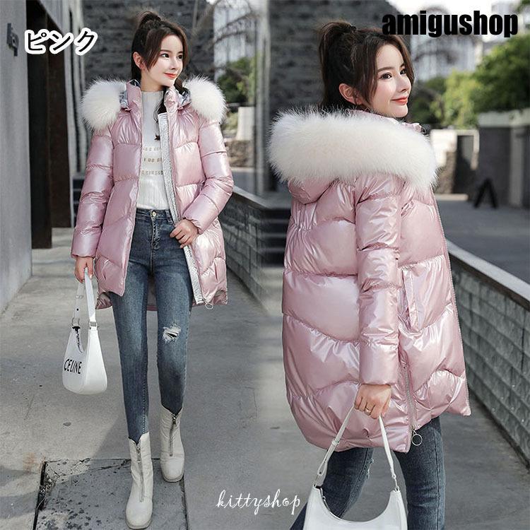 人気沸騰 中綿コート レディース フード付き ファー付き フェイクファー ロングコート ロングアウター 中綿 綿入り 防寒服