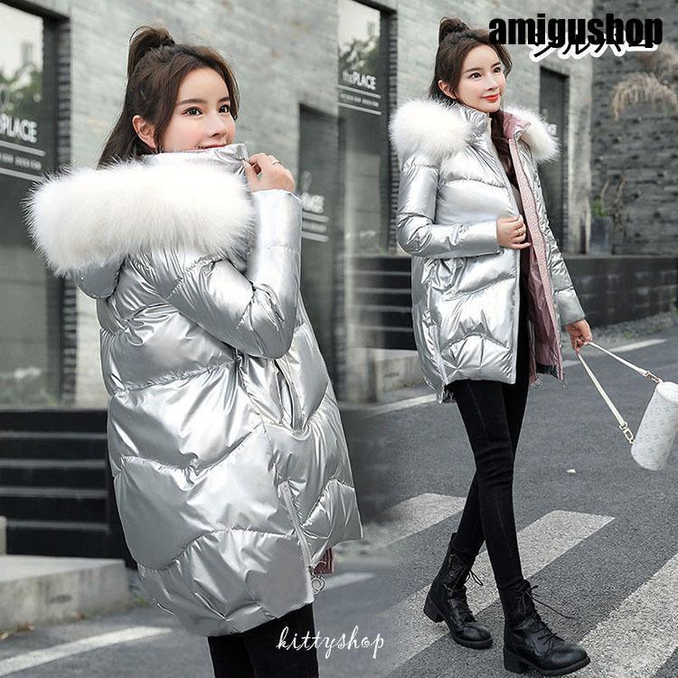 人気沸騰 中綿コート レディース フード付き ファー付き フェイクファー ロングコート ロングアウター 中綿 綿入り 防寒服