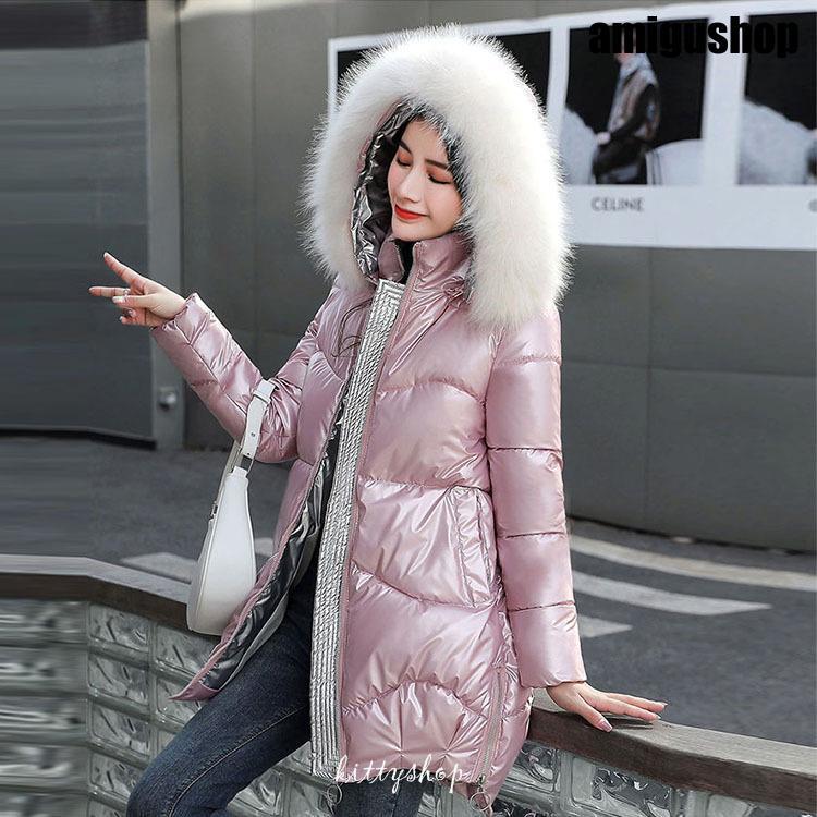 人気沸騰 中綿コート レディース フード付き ファー付き フェイクファー ロングコート ロングアウター 中綿 綿入り 防寒服
