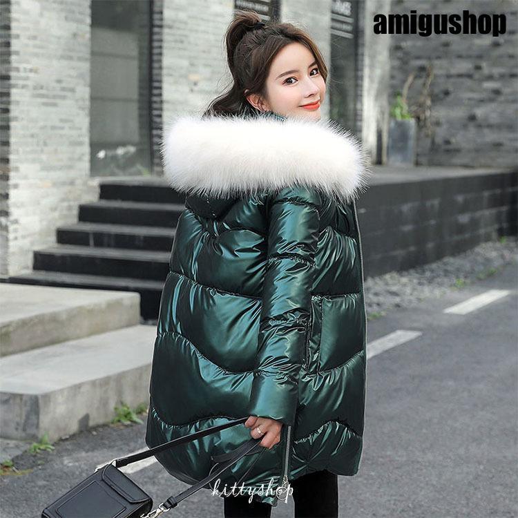 人気沸騰 中綿コート レディース フード付き ファー付き フェイクファー ロングコート ロングアウター 中綿 綿入り 防寒服