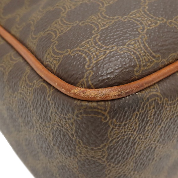 セリーヌ CELINE ハンドバッグ マカダム トート PVC レザー ブラウン ゴールド金具 総柄 トリオンフ ロゴ ヴィンテージ ショルダー 【中古】 セリーヌ CELINE ハンドバッグ マカダム トート PVC レザー ブラウン ゴールド金具 総柄 トリオンフ ロゴ ヴィンテージ ショルダー 【中古】