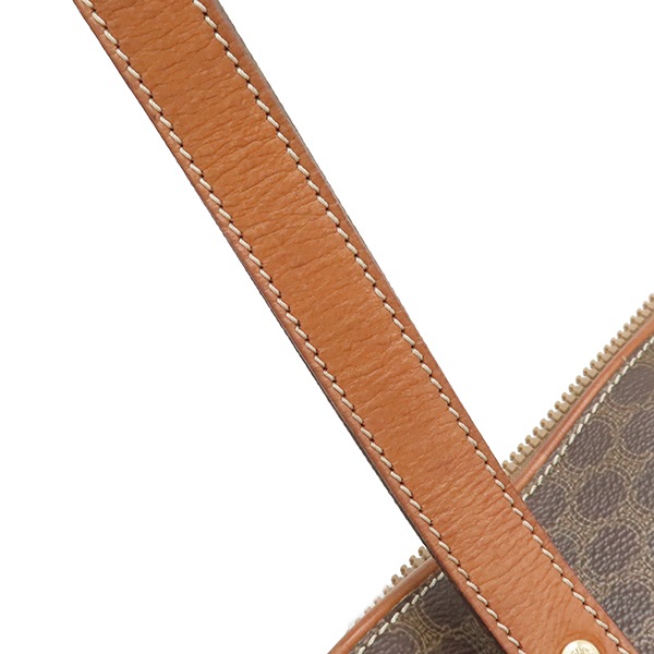 セリーヌ CELINE ハンドバッグ マカダム トート PVC レザー ブラウン ゴールド金具 総柄 トリオンフ ロゴ ヴィンテージ ショルダー 【中古】 セリーヌ CELINE ハンドバッグ マカダム トート PVC レザー ブラウン ゴールド金具 総柄 トリオンフ ロゴ ヴィンテージ ショルダー 【中古】