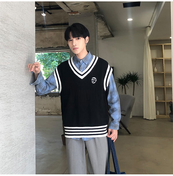 Qoo10] 韓国 ファッション メンズ ニット ベス