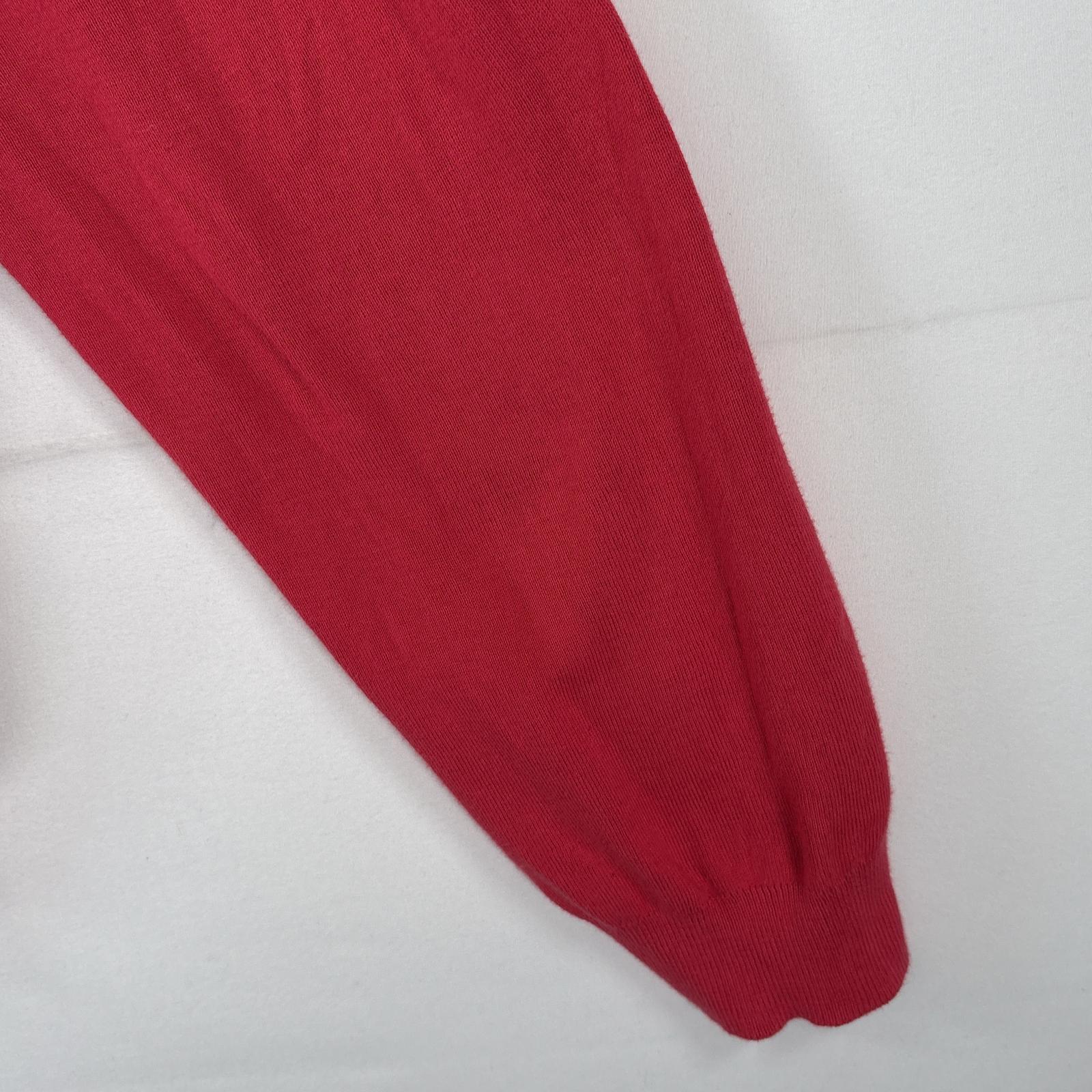 古着 ポロバイラルフローレン Polo by Ralph Lauren コットンニットセーター Vネック ワンポイントロゴ刺繍 大きいサイズ XXL レッド メンズ 古着 ポロバイラルフローレン Polo by Ralph Lauren コットンニットセーター Vネック ワンポイントロゴ刺繍 大きいサイズ XXL レッド メンズ