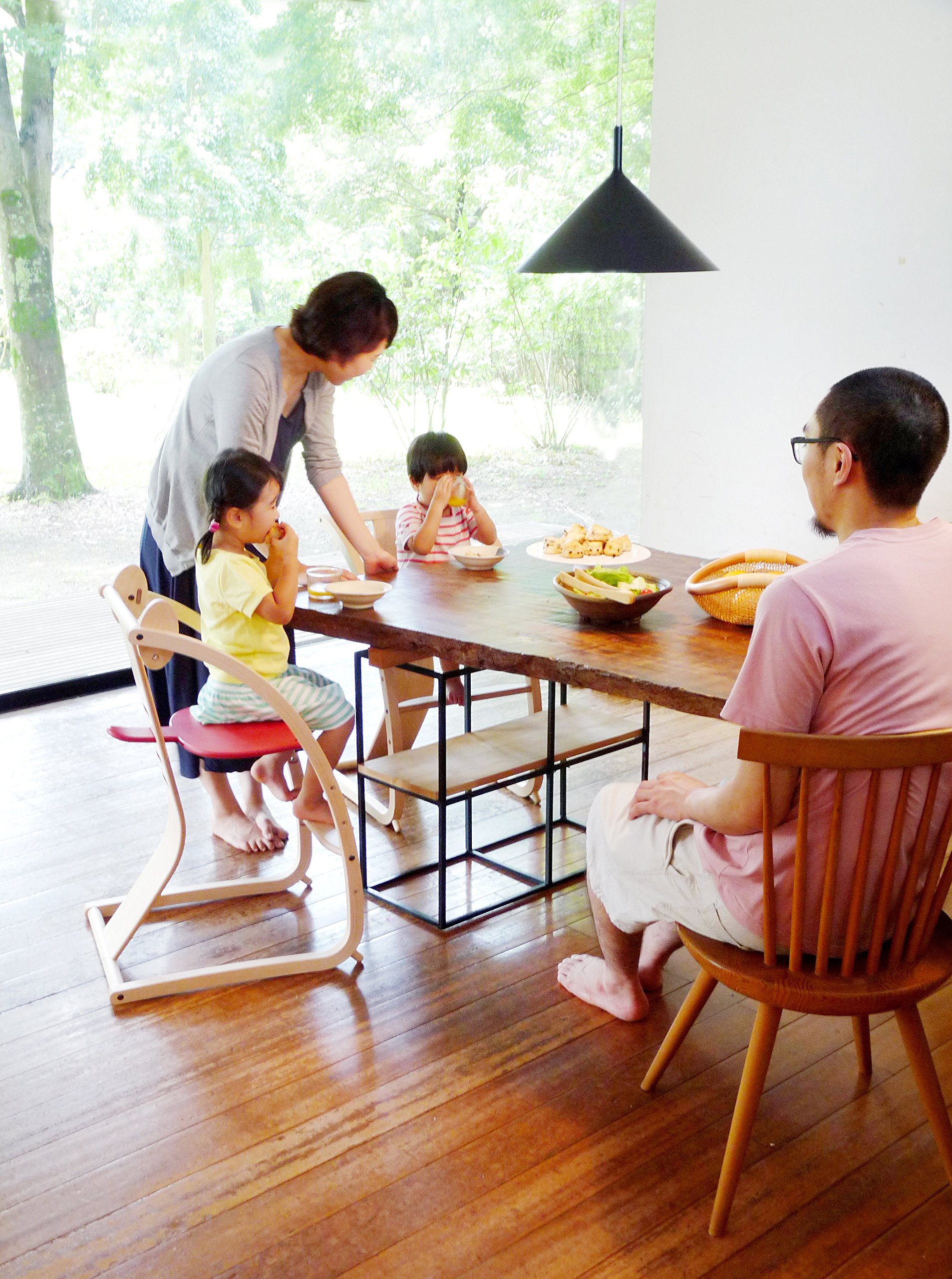 Sdi Fantasia Bambini ナチュラル STC-01 子供も大人も使えるいす 日本製