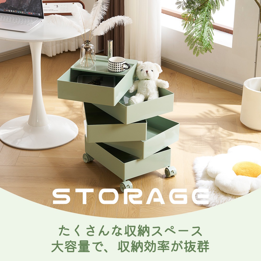 キャスターとブレーキ,トレイ付きのおしゃれなキッチンカートです Amazon.co.jp: Brusmo キッチンワゴン トレイ付属 キャスター