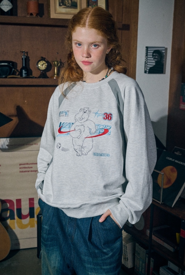 CPGN STUDIO】 Shooting Bear Raglan Sweatshirt トレーナー