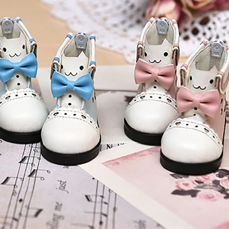 BJDドール靴 可愛い人形用シューズ セーラー猫 MSD/YOSDサイズ球体関節人形用 1/4 1/6 ドールウェア
