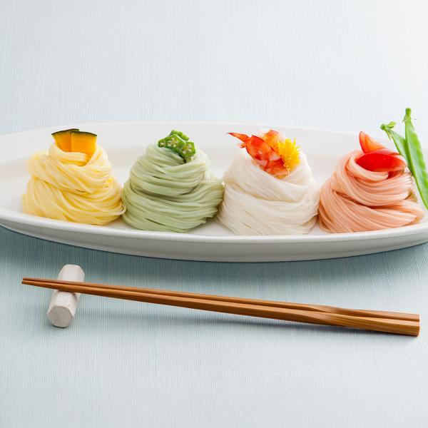 奈良 池利 夏野菜を使った三輪素麺 各50gx各6 そうめん SISK