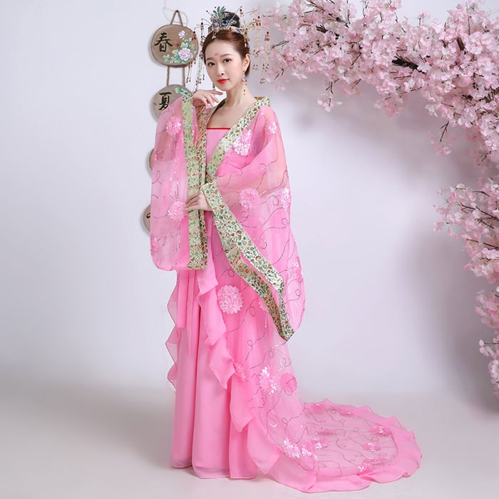 ハロウィン レディース コスプレ 衣装 女性 コスチューム 仮装 衣装 チャイナ服　ロング ワンピース　花柄刺繍 中華服 漢服 チャイナ ドレス 唐装 ダンス衣装 発表会 舞台 ステージ イベント 衣