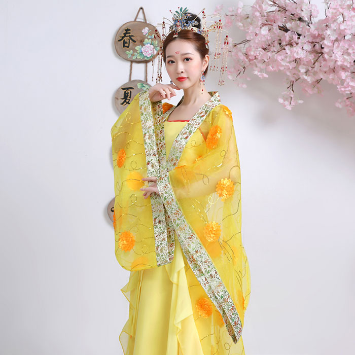 ハロウィン レディース コスプレ 衣装 女性 コスチューム 仮装 衣装 チャイナ服　ロング ワンピース　花柄刺繍 中華服 漢服 チャイナ ドレス 唐装 ダンス衣装 発表会 舞台 ステージ イベント 衣